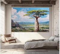 CAOXTART Impression sur toile paysage nordique, peinture sur toile, art mural minimaliste, décoration de salon, affiche de chambre (30x40cm/cadre intérieur)