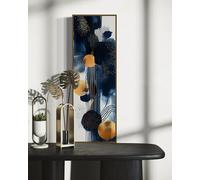CAOXTART Peinture abstraite moderne sur toile, affiches et impressions géométriques, art mural vertical sur toile pour une décoration intérieure luxueuse (30x90cm/cadre intérieur)