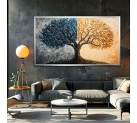 CAOXTART Tableau d'arbre moderne, peinture abstraite sur toile, affiche encadrée, pour salon, décoration murale (35 x 60 cm/sans cadre)