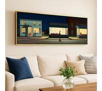 CAOXTART Tableau panoramique moderne sur toile : Affiche horizontale allongée pour décorer au-dessus d’un canapé ou d’un lit, style rétro (20 x 60 cm/cadre intérieur)