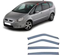 CaoYH Deflecteurs d'air pour Ford S-Max 2009-2014 Déflecteurs Vent deflecteur Déflecteurs de Vent Pluie d'air Anti-buée Pare-Pluie