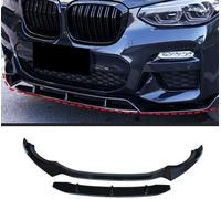 CaoYH Spoiler Avant Voiture Pare Choc Avant Lame Convient pour BMW G01 X3 G02 X4 2018 2019 2020 Pare-Chocs De Voiture Spoiler Séparateur Kit Accessoire