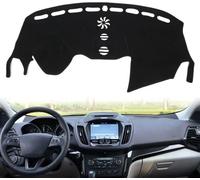 CaoYH Voiture Tapis Tableau Bord pour Ford Fuga Kuga 2013-2019 Tableau Couverture Protection Solaire Antidérapante Pare Soleil Anti Dérapants