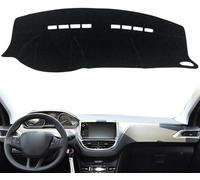 CaoYH Voiture Tapis Tableau Bord pour Peugeot 2008 2013~2019 Tableau Couverture Protection Solaire Antidérapante Pare Soleil Anti Dérapants