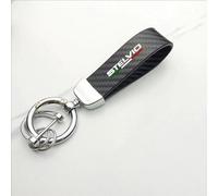 CAOZIXMB Porte Clé Voiture pour Alfa Romeo Stelvio, Porte-Clés en Porte Clé Voiture pour Hommes Femmes Accessoire Voiture,Style 3