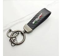 CAOZIXMB Porte Clé Voiture pour Alfa Romeo Stelvio, Porte-Clés en Porte Clé Voiture pour Hommes Femmes Accessoire Voiture,Style 1