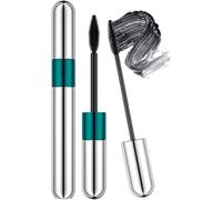 Cap-2 In 1 4d Silk Fiber Eyelash Mascara,Extra Long Thick & Voluminous Lash Mascara, Clump-Free,Long Lasting, Waterproof & Smudge-Proof,Natural Eye Makeup
