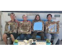 Cap Adrénaline Atelier de création d'un miroir en bois flotté à Mimet à proximité de Marseille