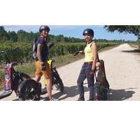 Cap Adrénaline Balade en trottinette tout terrain entre le Lac Bleu et les forêts de Pessac-Léognan près de Bordeaux