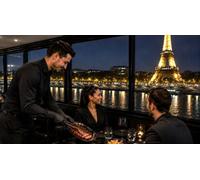 Cap Adrénaline Dîner croisière sur la Seine avec entrecôte à volonté à Paris