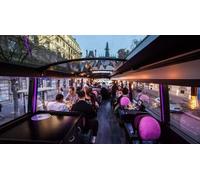 Cap Adrénaline Dîner ou Déjeuner parisien aux Champs Elysées à bord d'un bus restaurant à Paris
