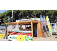 Cap Adrénaline Paddle géant sur la plage de la Garonnette à Sainte-Maxime