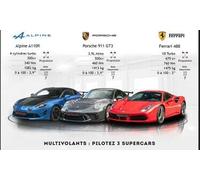 Cap Adrénaline Pilotage de 3 voitures (Alpine A110 R, Porsche GT3, Ferrari 488) - Circuit de Charade