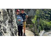 Cap Adrénaline Via-Corda du jardin d'endieu sur la presqu'île de Casteljau