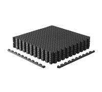 CAP Barbell 1 lot de tapis de puzzle d'exercice 61 x 61 x 1,9 cm Motif losanges Noir
