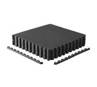 CAP Barbell 1 lot de tapis de puzzle d'exercice 61 x 61 x 1,9 cm motif T - Noir
