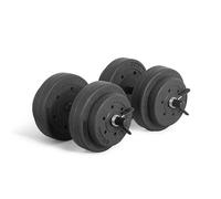 Cap Barbell Ensemble d'haltères en ciment de 18 kg (noir)
