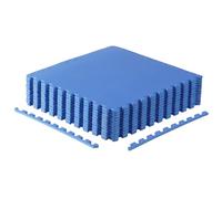 CAP Barbell Lot de 2 Tapis de Puzzle d'exercice 61 x 61 x 1,27 cm Motif T Bleu