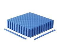 Cap Barbell Lot de 2 Tapis de Puzzle d'exercice 61 x 61 x 1,27 cm Motif Tatami Bleu