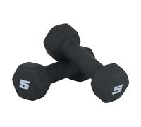 CAP Barbell Paire d'haltères en néoprène Noir 2,3 kg