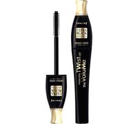 Cap-Bourjois - Mascara Twist Up The Volume 52 Ultra Black - 2en1 Volume & Longeur Sans Paquet - Enrichi En Collagène & En Kératine - Ultra Pigmenté - Brosse Transformable Double Position -