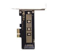 CAP-Carte Adaptateur M.2 NGFF NVME AHCI M-Key SSD vers PCIe 3.0 X1 PCI Express avec Support 8cm/12cm PCI Interne pour Windows CY PCI Interne données Internet pour Windows