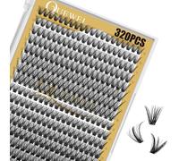 Cap-Cils Individuels Cluster Lashes 320pcs Extensions 0,07d Curl 40d+50d En Grappe Naturel Diy Mix9-16mm ¿¿ La Maison (40+50d 0.07d Mix9-16mm)
