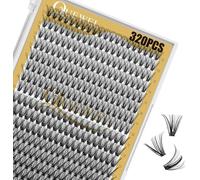 Cap-Cils Individuels Cluster Lashes 320pcs Extensions De Cils Individuels 0,07c Curl 30d+40d Cils Individuels En Grappe Naturel Diy Extensions De Cils Mix12-18mm (30d+40d 0.07c Mix12-18mm)