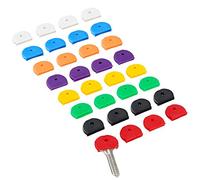 Cap olorées,32 Pack Clés Top Demi-Tours Couvre-Clés pour Identifier ouverture pour Claviers Hôtel Bureau à Domicile Caoutchouc