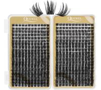 Cap-Cluster Cils Cils Individuels 480 Pcs Diy Extensions De Cils Bande Mince Cils Cluster D Curl Mix10-18 Faux Cils Individuels Soft-Light Pour Usage Domestique (Qu07 D Mix10-18)