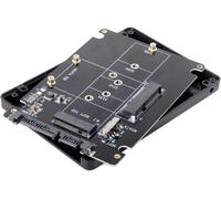 CAP-Combo M.2 NGFF B-Key mSATA SSD vers SATA 3.0 Adaptateur convertisseur boîtier avec Interrupteur