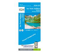 Cap Diffusion Top 25 - les Trois Vallées/Modane/PN de La Vanoise Bleu - Cartes topographiques