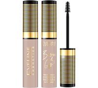Cap-Eveline Cosmetics Brow & Go! Mascara À Sourcils Avec Fibres Compactes, 6 Ml, N ° 05 Taupe