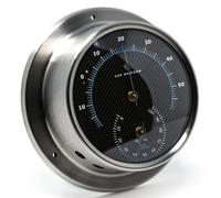 CAP HORIZON RC085TH400NXS Thermomètre hygromètre de course avec boîtier en acier inoxydable brossé Diamètre 11 cm Fabriqué en Allemagne