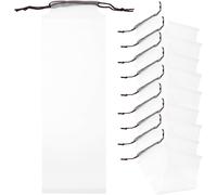 CAP-Lot de 10 sacs à cordon pour parapluie, housses pour parapluies pliables, housses imperméables pour parapluies de voyage, sac de transport réutilisable pour