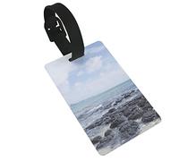 Cap Malheureux est un village de l'île Maurice situé avec 2 étiquettes de bagage, boucle d'étiquette d'identification de couverture de confidentialité et carte d'adresse pour valise de sac de voyage