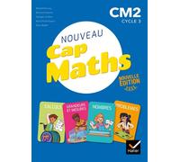 CAP Maths CM2 - Éd. 2021 - Livre élève Nombres et calculs + Cahier géométrie + Dico Maths - Collectif - Hatier - broché - Scolaire / Universitaire