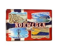 Cap Nord, The North Cape, Norway, Souvenir du Cap Norvège Aimant Norvège Fridge Aimant Norvège Voyage Aimant Norvège Cap Norvège Aimant Finmark