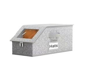Cap Organizer Rack - Stackable Baseball Hat Display Storage Case Fits 24 Pieces | Clear Cover Hat Holder Box, Closet Arrangement Shelf for Bedroom, Wardrobe, Doorway, Wall, Bathroom, Dorm, Lounge