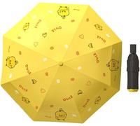CAP-Parapluie de Voyage Coupe-Vent - Ouverture Automatique et Fermeture Durable - Compact et Solide avec Cadre en Fibre de Verre - Auvent Étanche pour Sac à Dos/Sac à Main - Parapluie Portable Pluie
