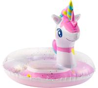 Cap-Piscine Gonflable Pour Enfants - Anneau De Piscine Licorne Avec Paillettes - Vacances D'été - Plage - Jouets De Fête - Bouée Gonflable Pour Enfants Et Tout-Petits