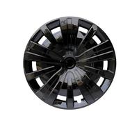 Cap Roue Enjoliveur Auto Enjoliveur Roue Universel Remplacement R14 R15 R16 Pouces Enjoliveurs Couvercle Jante Accessoires Pneu PP À Clipser sur SUV Camion Enjoliveurs(4Pcs R16 BrightBlack)