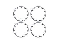 Cap Roue Enjoliveur Auto pour Teslaes pour Model Y Anneau Protection Moyeu Roue Protecteurs Patch ABS Couvre-Roues Extérieur Automatique 2018-2024 Enjoliveurs(Gun Grey)