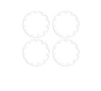 Cap Roue Enjoliveur Auto pour Teslaes pour Model Y Anneau Protection Moyeu Roue Protecteurs Patch ABS Couvre-Roues Performance Auto Extérieur 2020-2024 Enjoliveurs(Blanc)