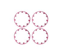 Cap Roue Enjoliveur Auto pour Teslaes pour Model Y Anneau Protection Moyeu Roue Protecteurs Patch ABS Couvre-Roues Extérieur Automatique 2018-2024 Enjoliveurs(Pink Purple)