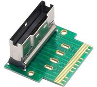 CAP-Slimline SAS 74Pin SFF-8654 Adaptateur d'extension coudé à 90° mâle vers femelle pour extension de carte mère