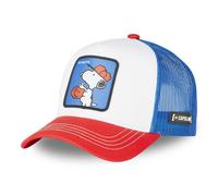 Cap Trucker CAPSLAB PEANUTS SNOOPY Patch Rouge/Blanc/Bleu Casquette Mesh Logo