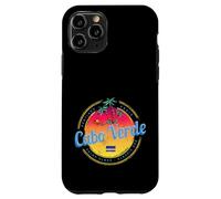 Cap-Vert île Coucher de Soleil rétro Palmier Souvenir Coque pour iPhone 11 Pro