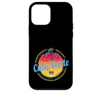 Cap-Vert île Coucher de Soleil rétro Palmier Souvenir Coque pour iPhone 12 Mini
