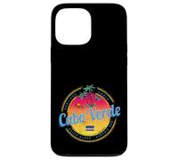Cap-Vert île Coucher de Soleil rétro Palmier Souvenir Coque pour iPhone 13 Pro Max